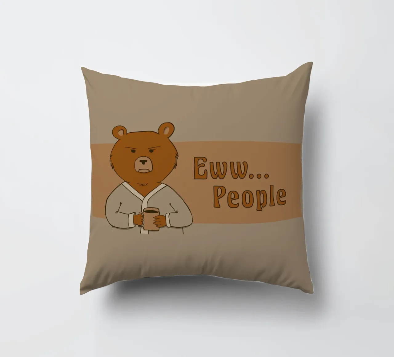 Eww... People decorative cushion by Loobs