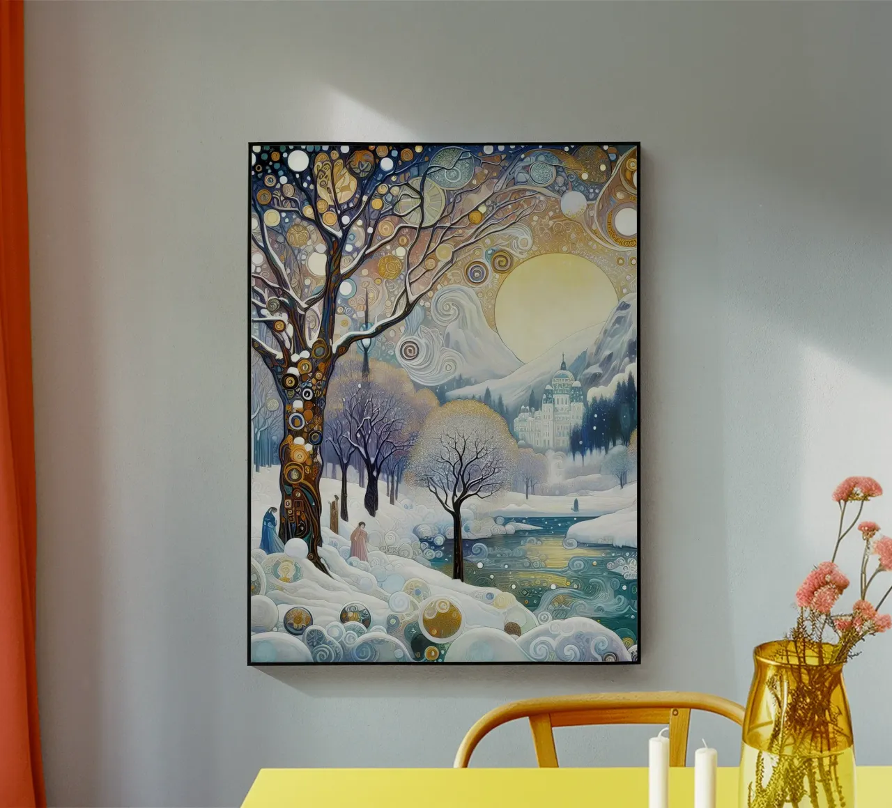 Paesaggio invernale plexiglass da Art-Nouveau-Dsg