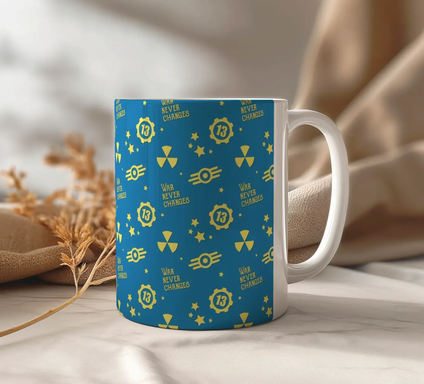 Fallout Pattern ceramic mug by Loobs