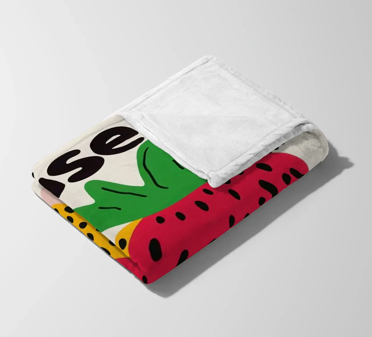 Fraise Pop Art coperta in pile da Pop and Fruits - Affiches & posters