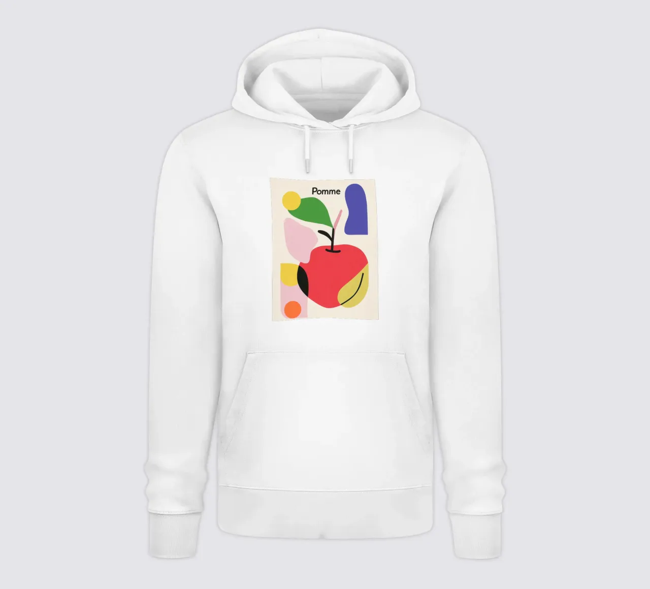 Modernistische appel hoodie van Pop and Fruits - Affiches & posters