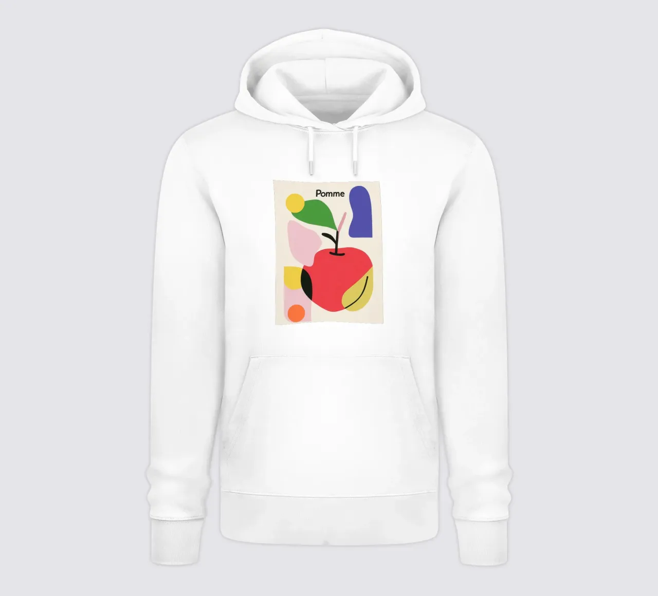 Modernistische appel hoodie van Pop and Fruits - Affiches & posters