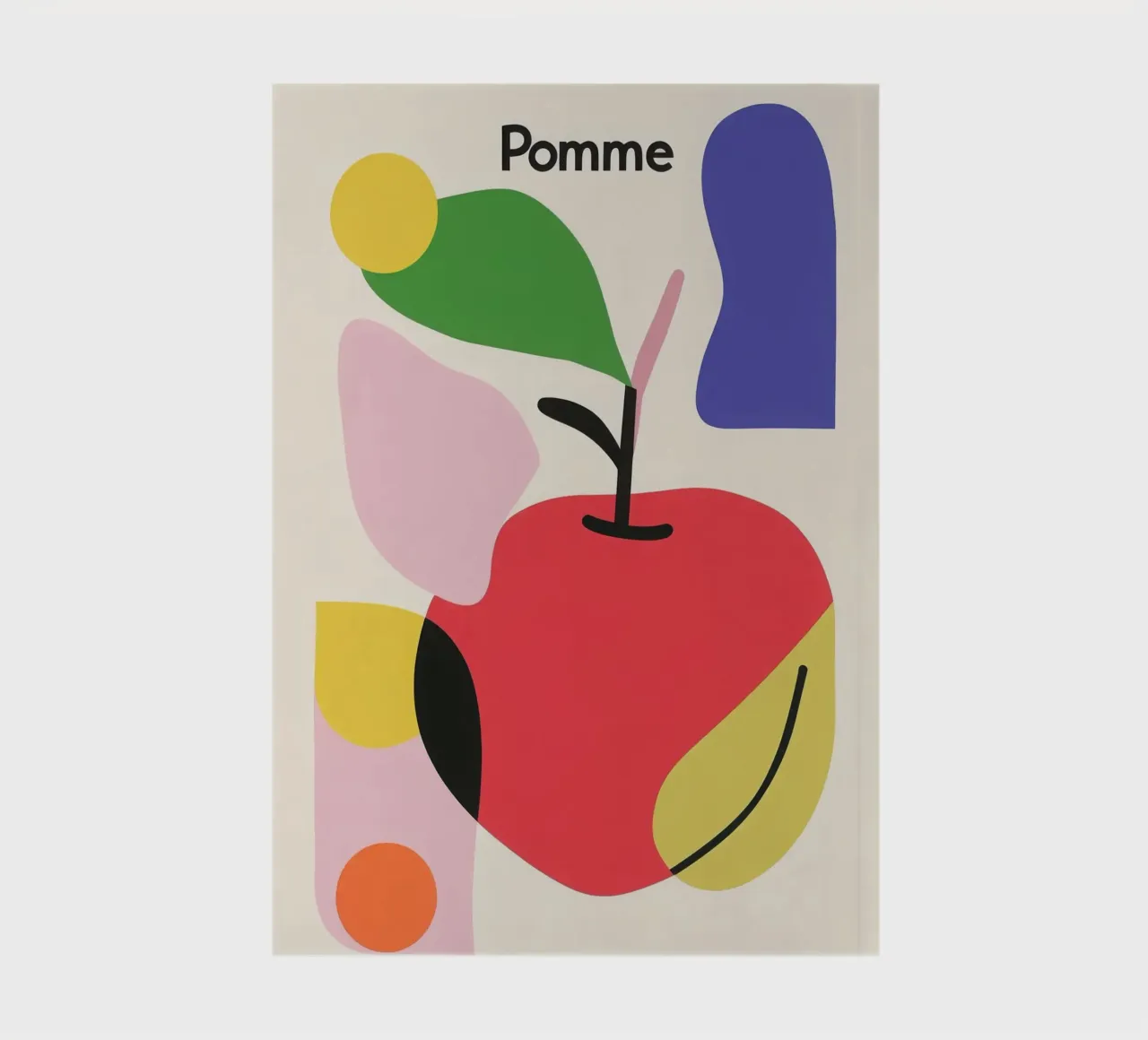 Modernist apple notebook by Pop and Fruits - Affiches & posters