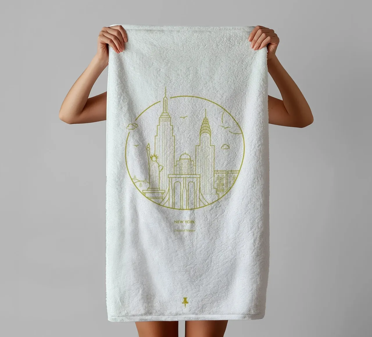 New York asciugamano da bagno da Dean Smith