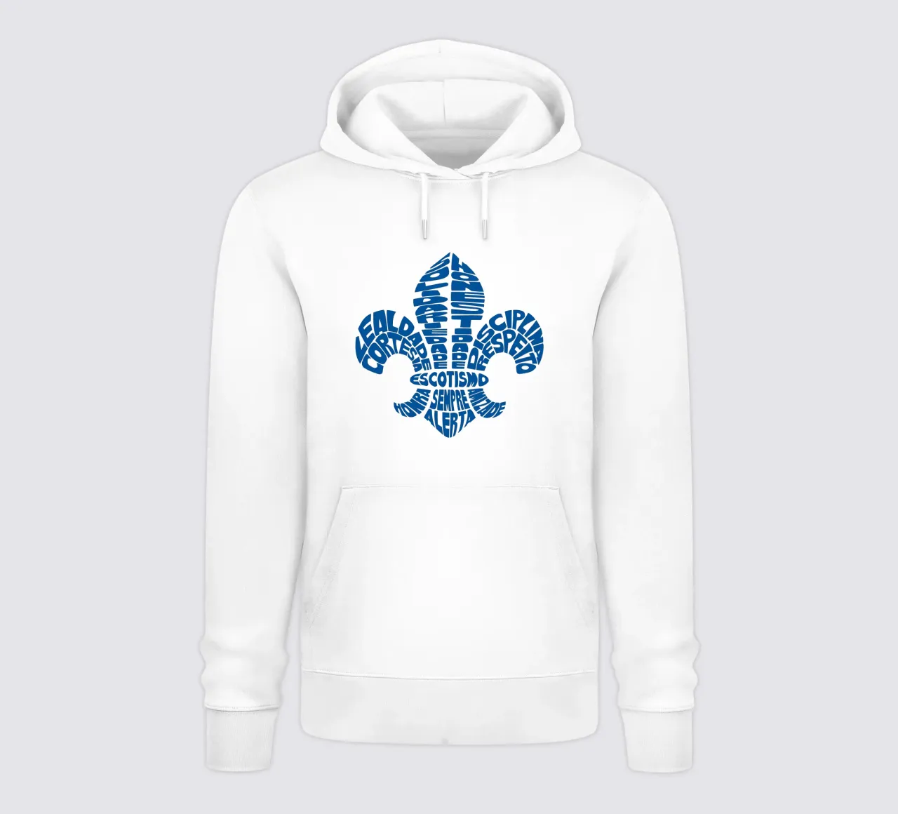 Scouting fleur de lis felpa con cappuccio da Loobs