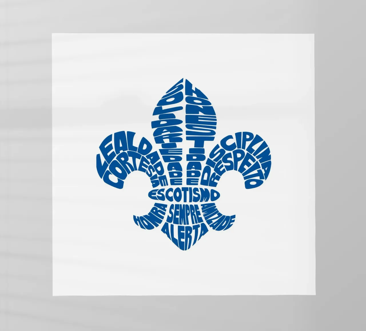 Scouting fleur de lis pellicola backlit da Loobs