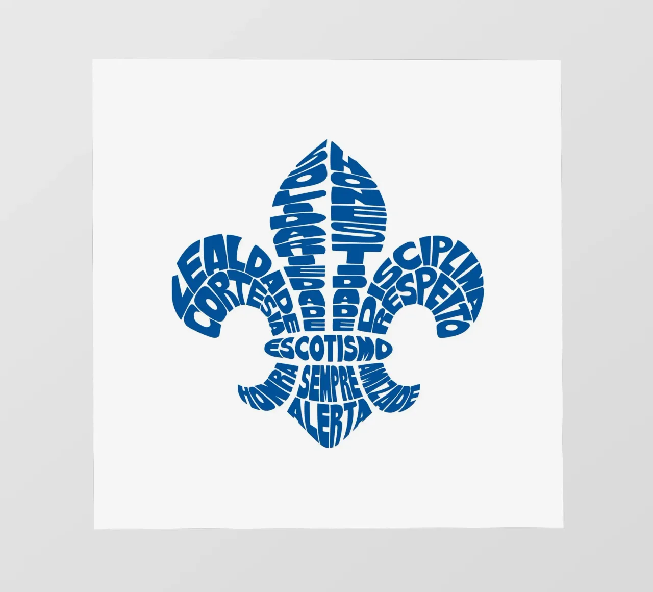 Scouting fleur de lis pellicola backlit da Loobs