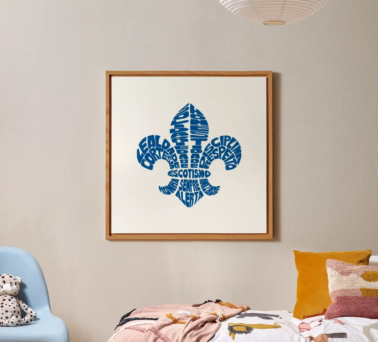 Scouting fleur de lis alluminio dibond da Loobs