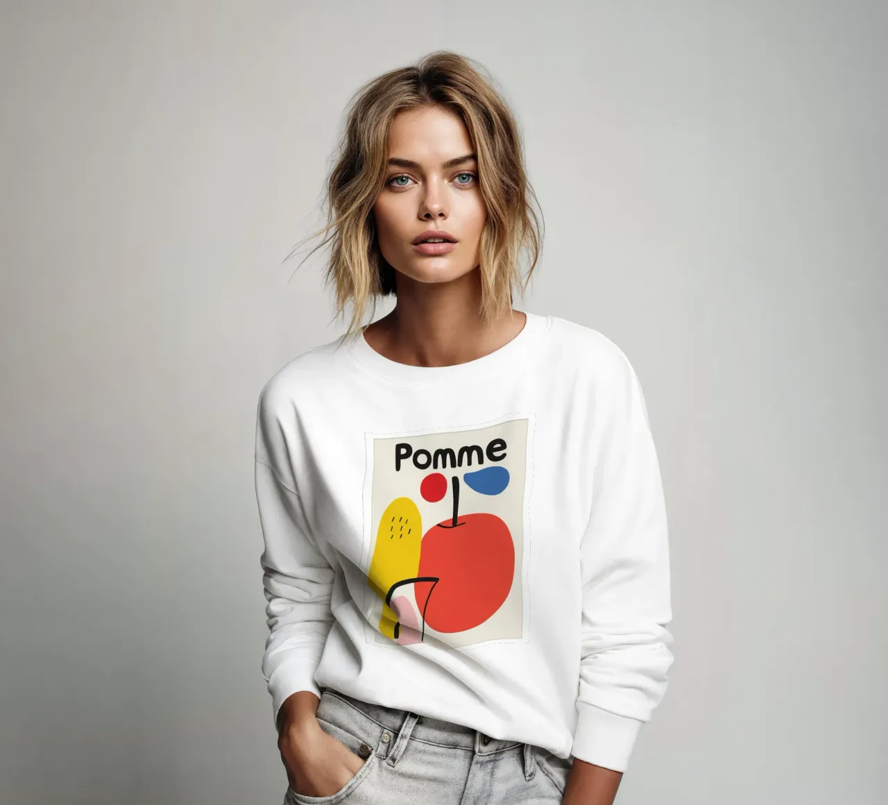 Apple Minimalista felpa da Pop and Fruits - Affiches & posters