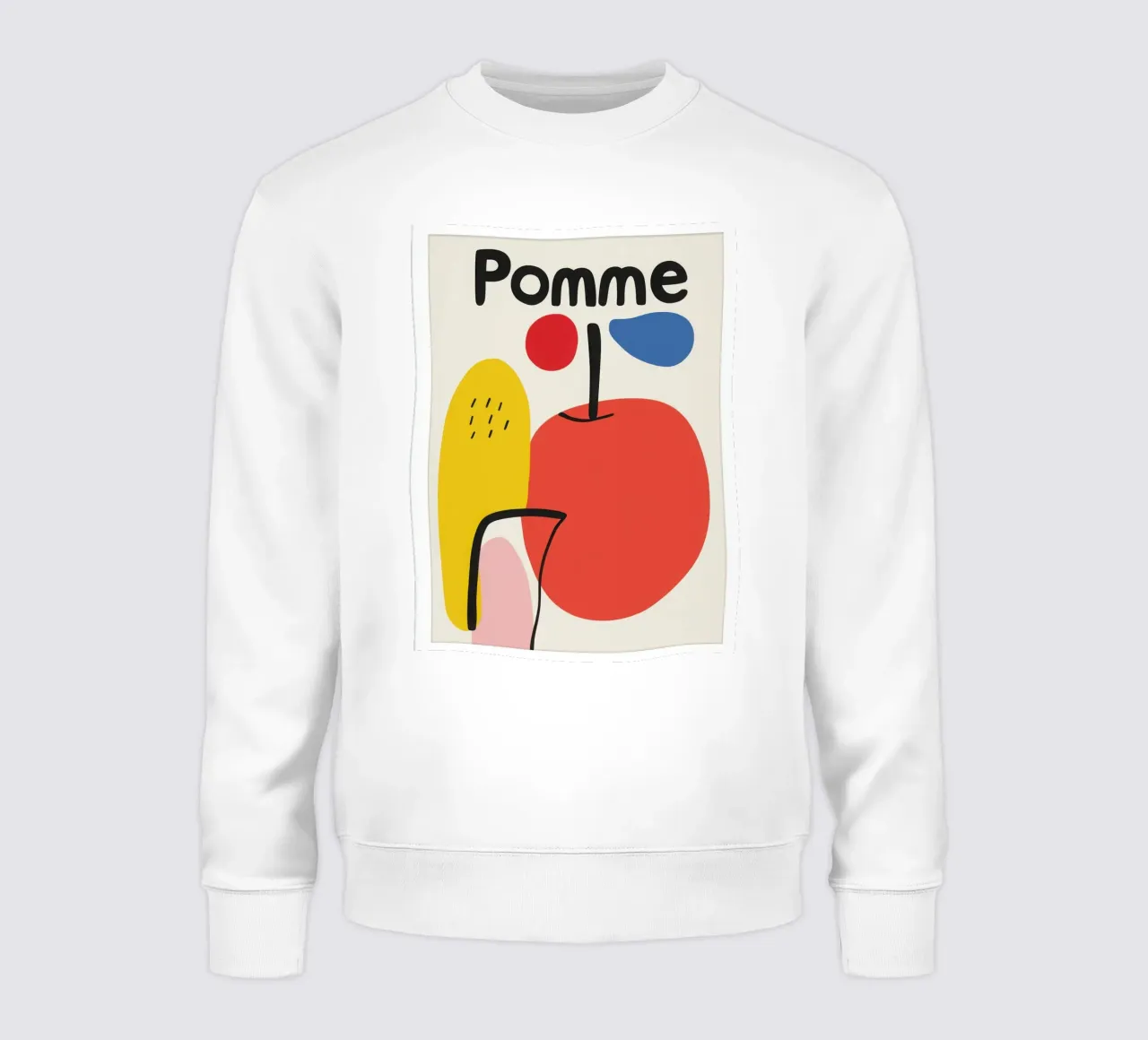 Apple Minimalista felpa da Pop and Fruits - Affiches & posters