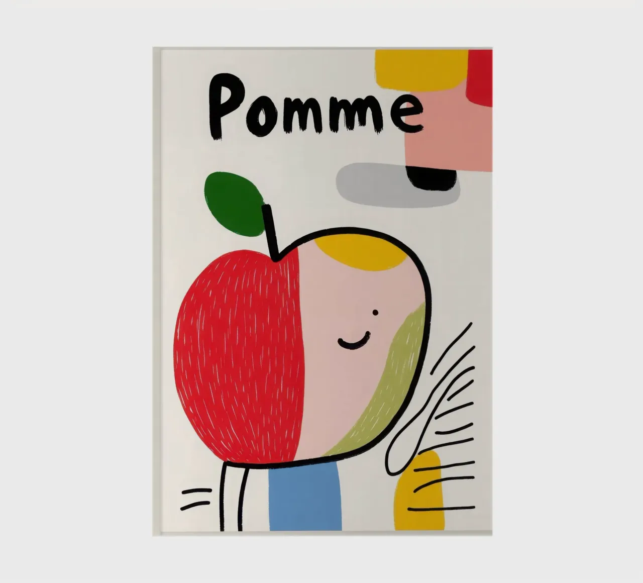 Smiling Apple notebook by Pop and Fruits - Affiches & posters