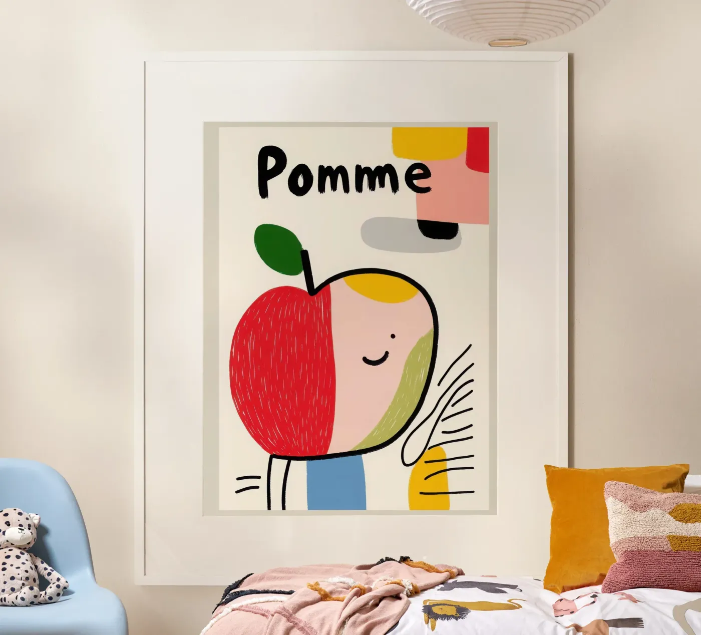 Smiling Apple poster by Pop and Fruits - Affiches & posters