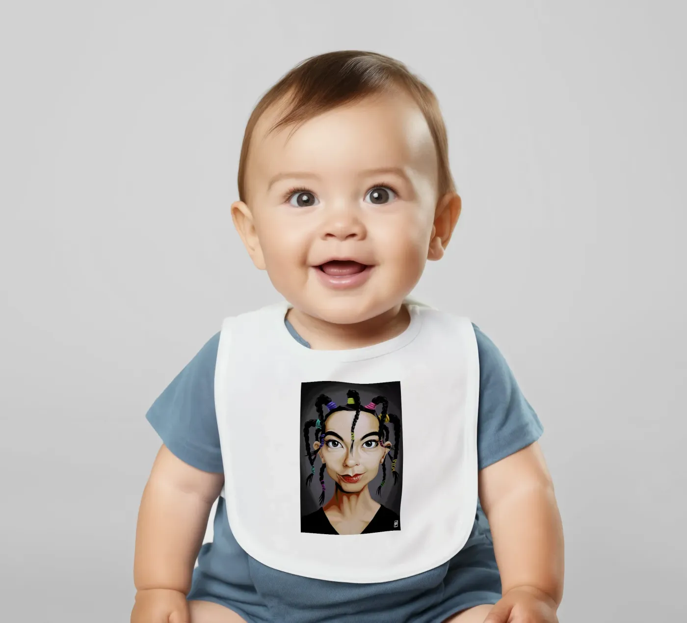 Björk Babylätzchen von Rob Art | Illustration