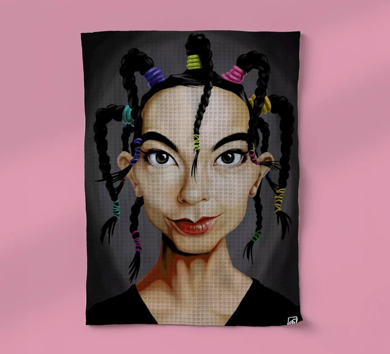 Björk canovaccio da cucina da Rob Art | Illustration