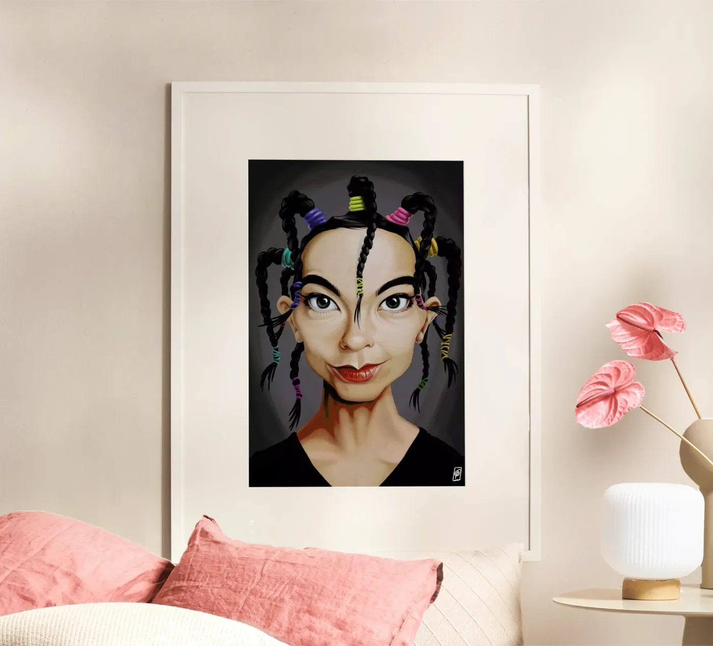 Björk poster van Rob Art | Illustration