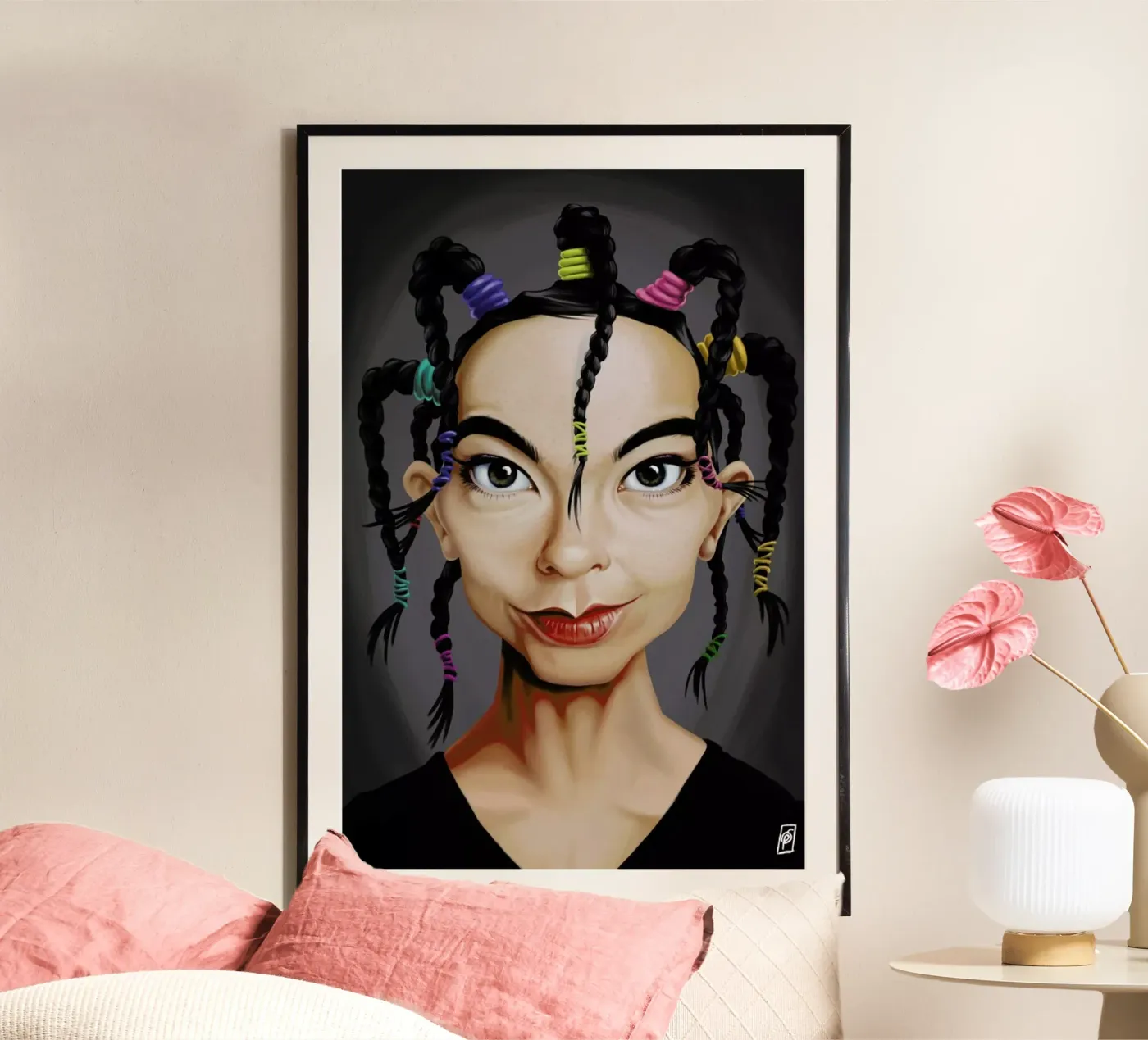 Björk poster van Rob Art | Illustration