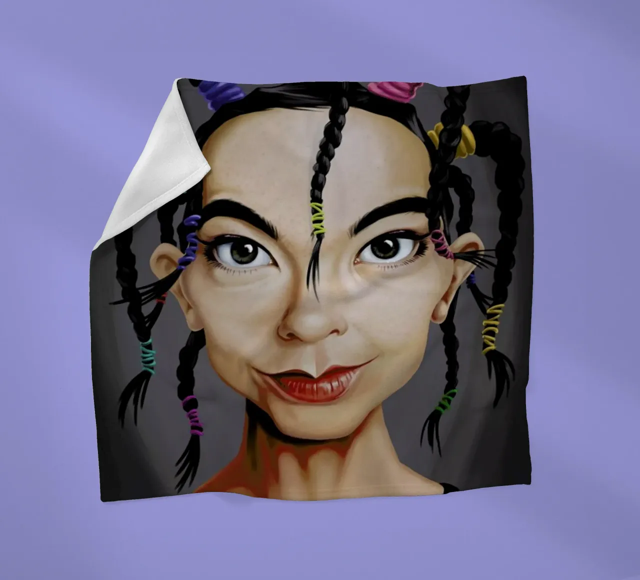 Björk coperta in pile da Rob Art | Illustration