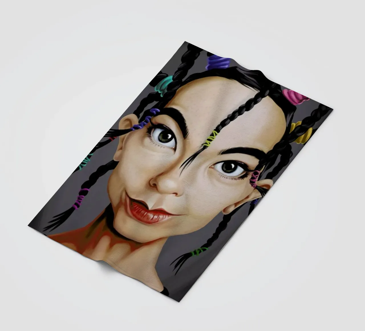 Björk coperta in pile da Rob Art | Illustration