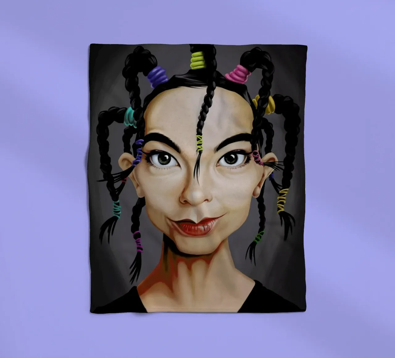 Björk coperta in pile da Rob Art | Illustration