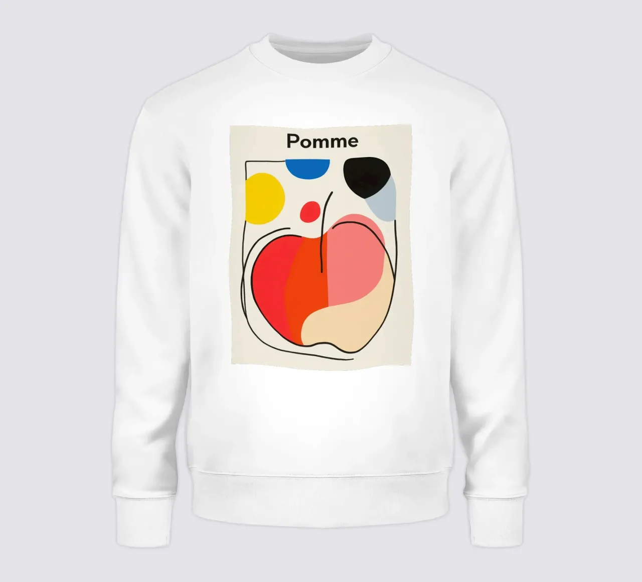 Manzana abstracta sudadera de Pop and Fruits - Affiches & posters