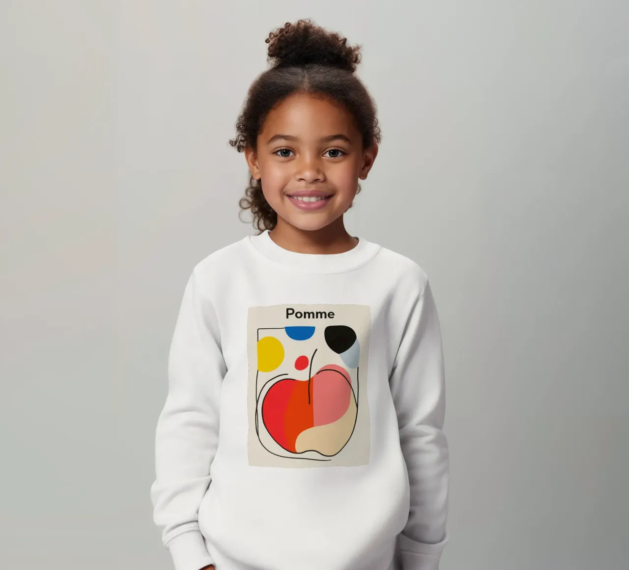 Manzana abstracta sudadera para niño de Pop and Fruits - Affiches & posters