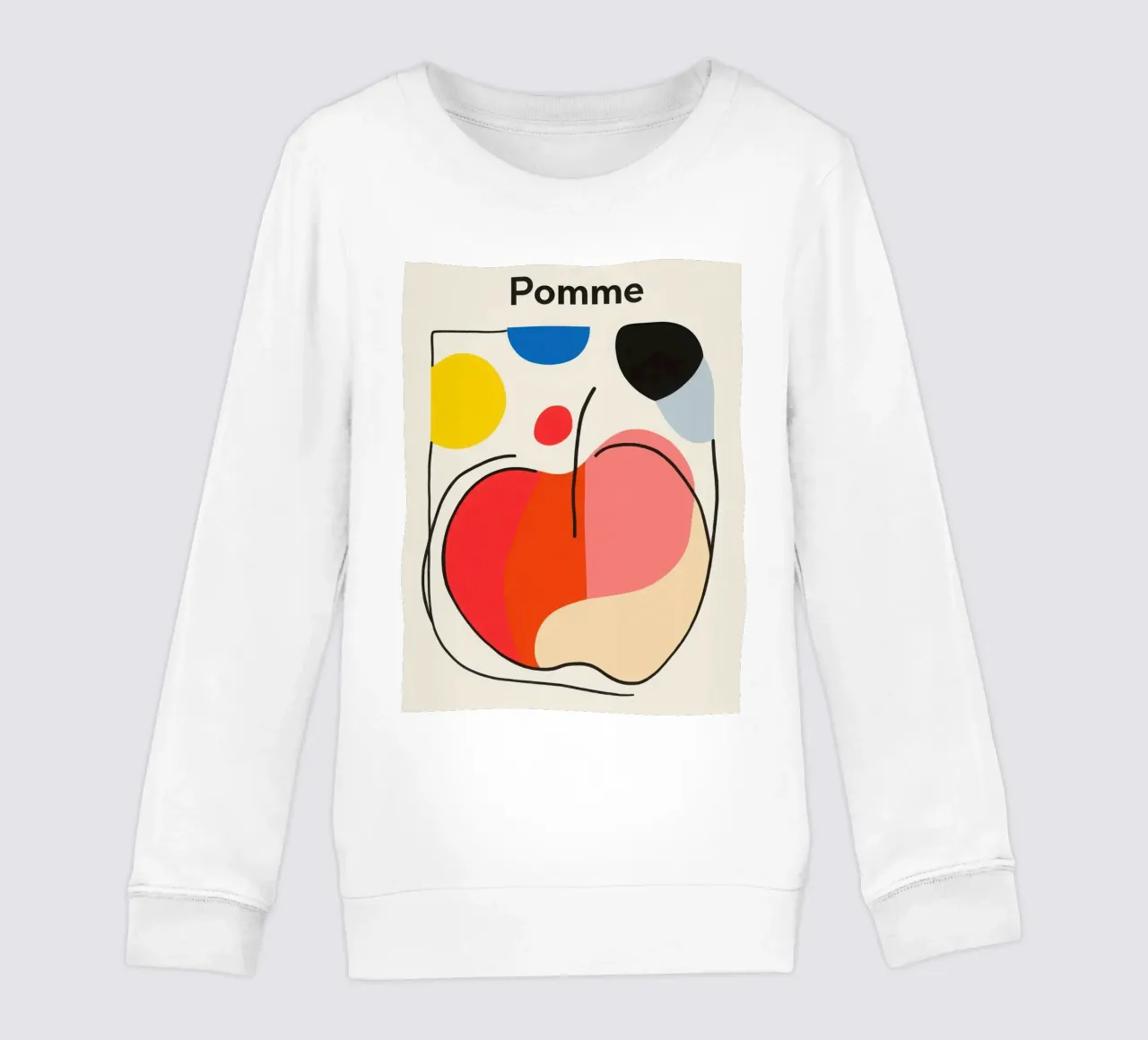 Manzana abstracta sudadera para niño de Pop and Fruits - Affiches & posters