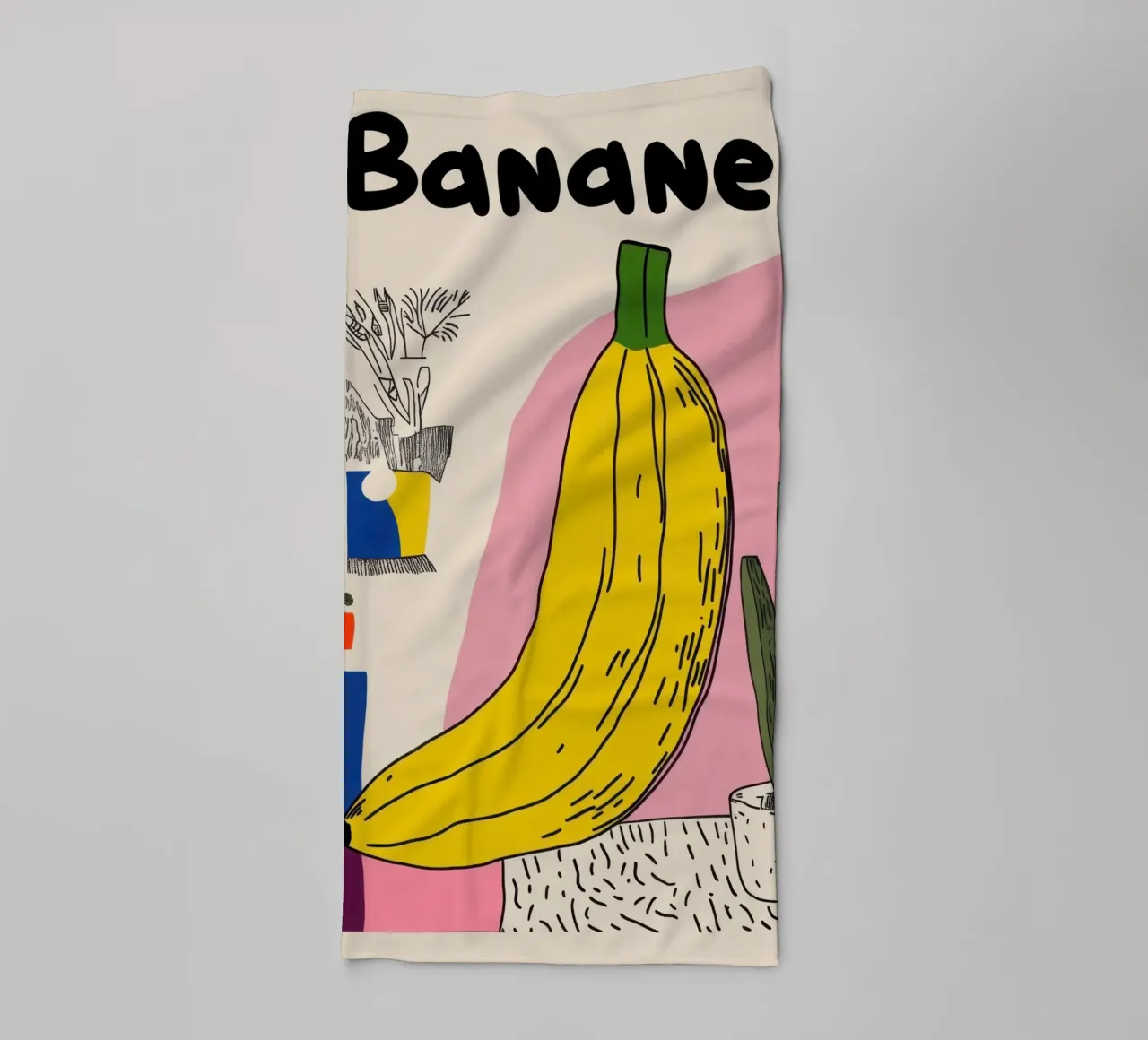 Banane Pop asciugamano da bagno da Pop and Fruits - Affiches & posters
