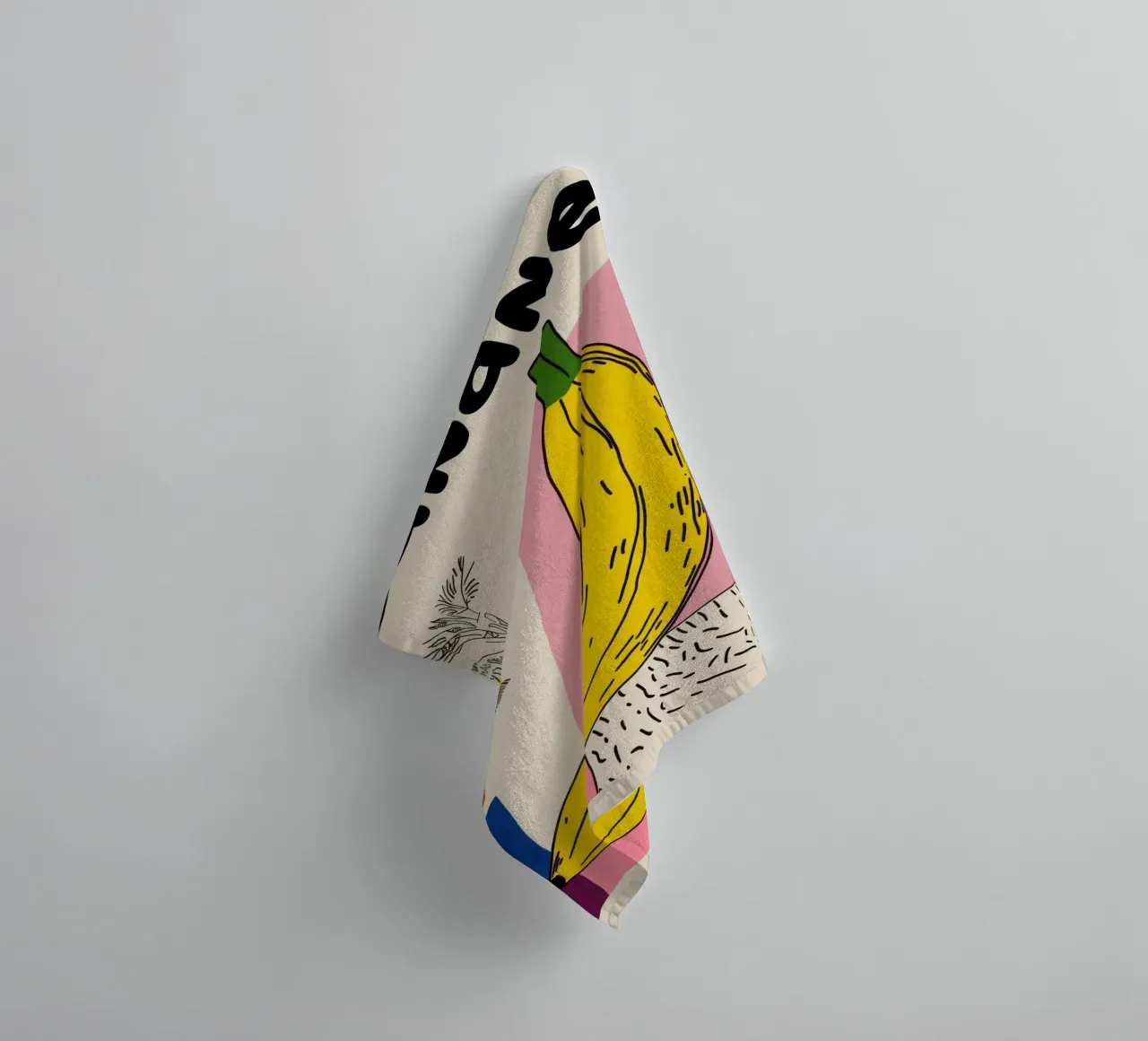 Banane Pop asciugamano da bagno da Pop and Fruits - Affiches & posters