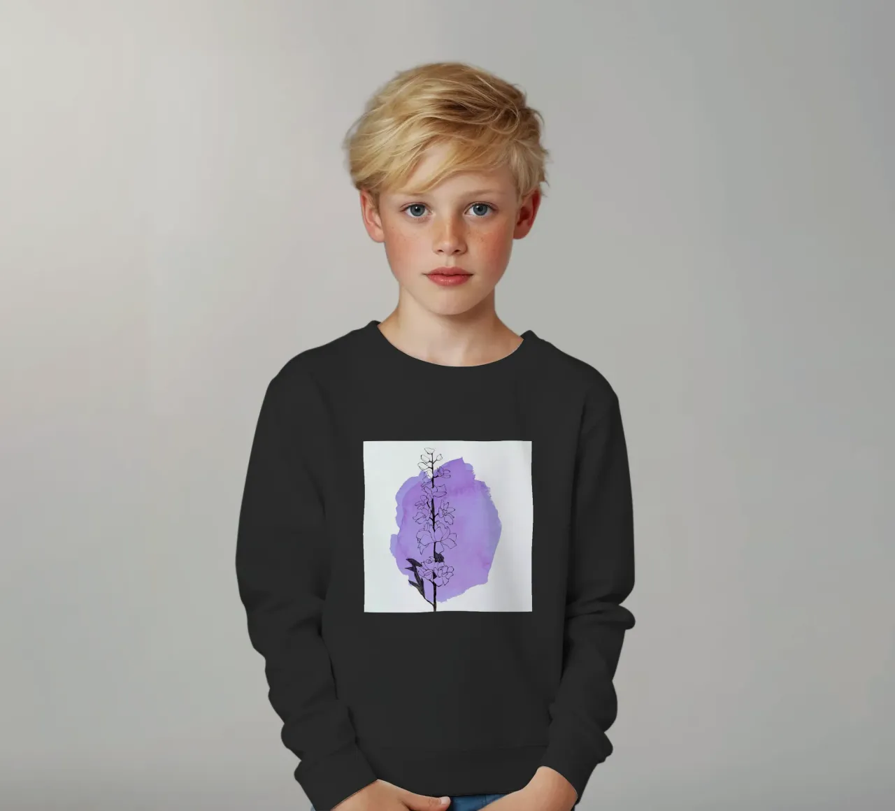 Delphinium felpa bambino da Morgan Kendall