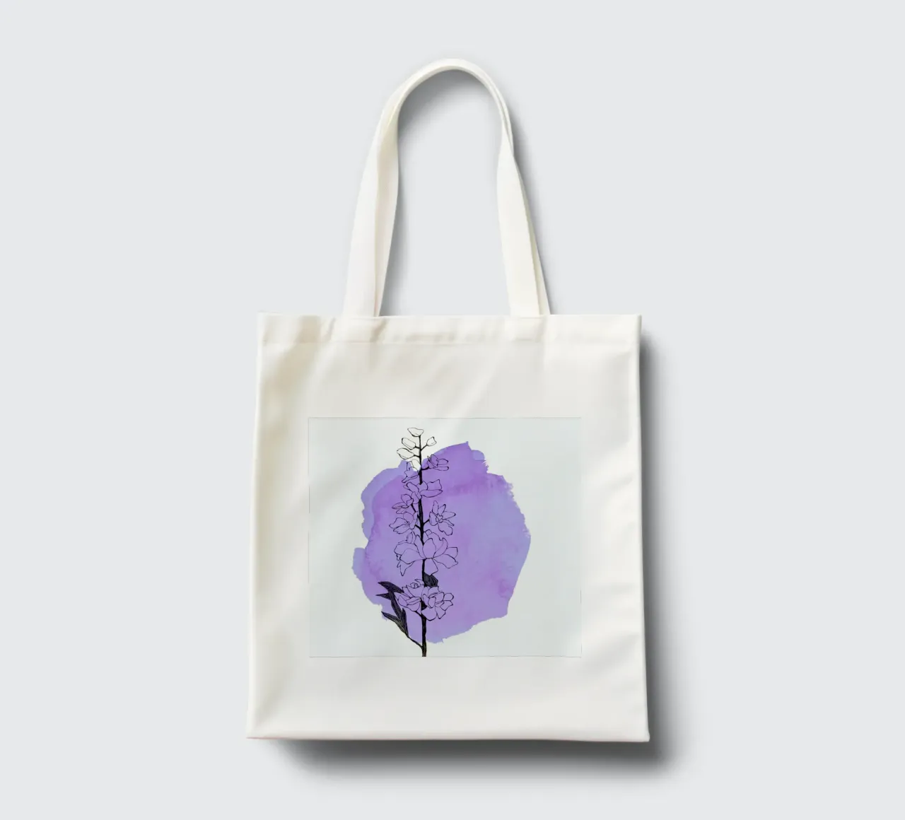 Delphinium borsa in juta da Morgan Kendall