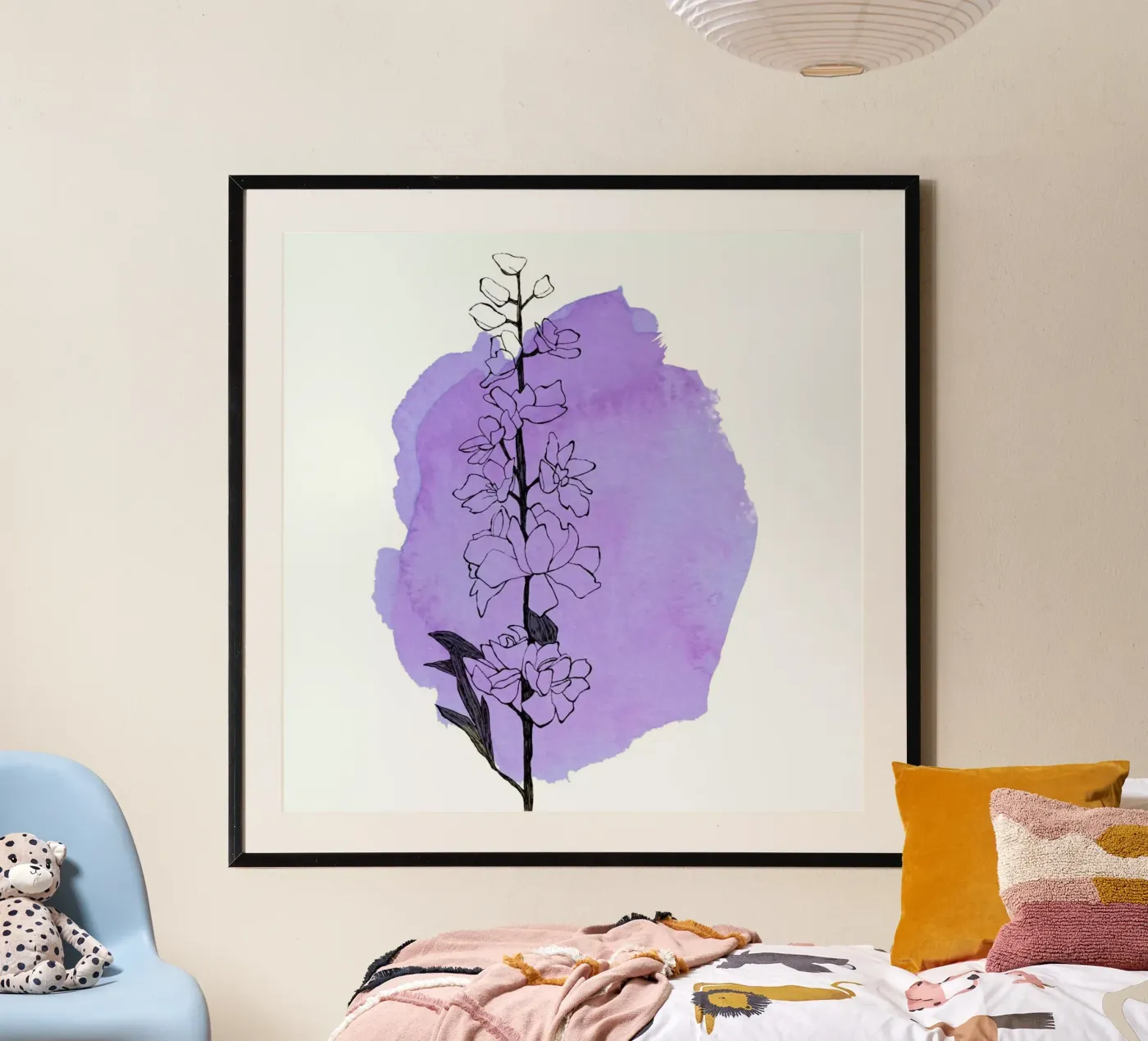 Delphinium poster van Morgan Kendall