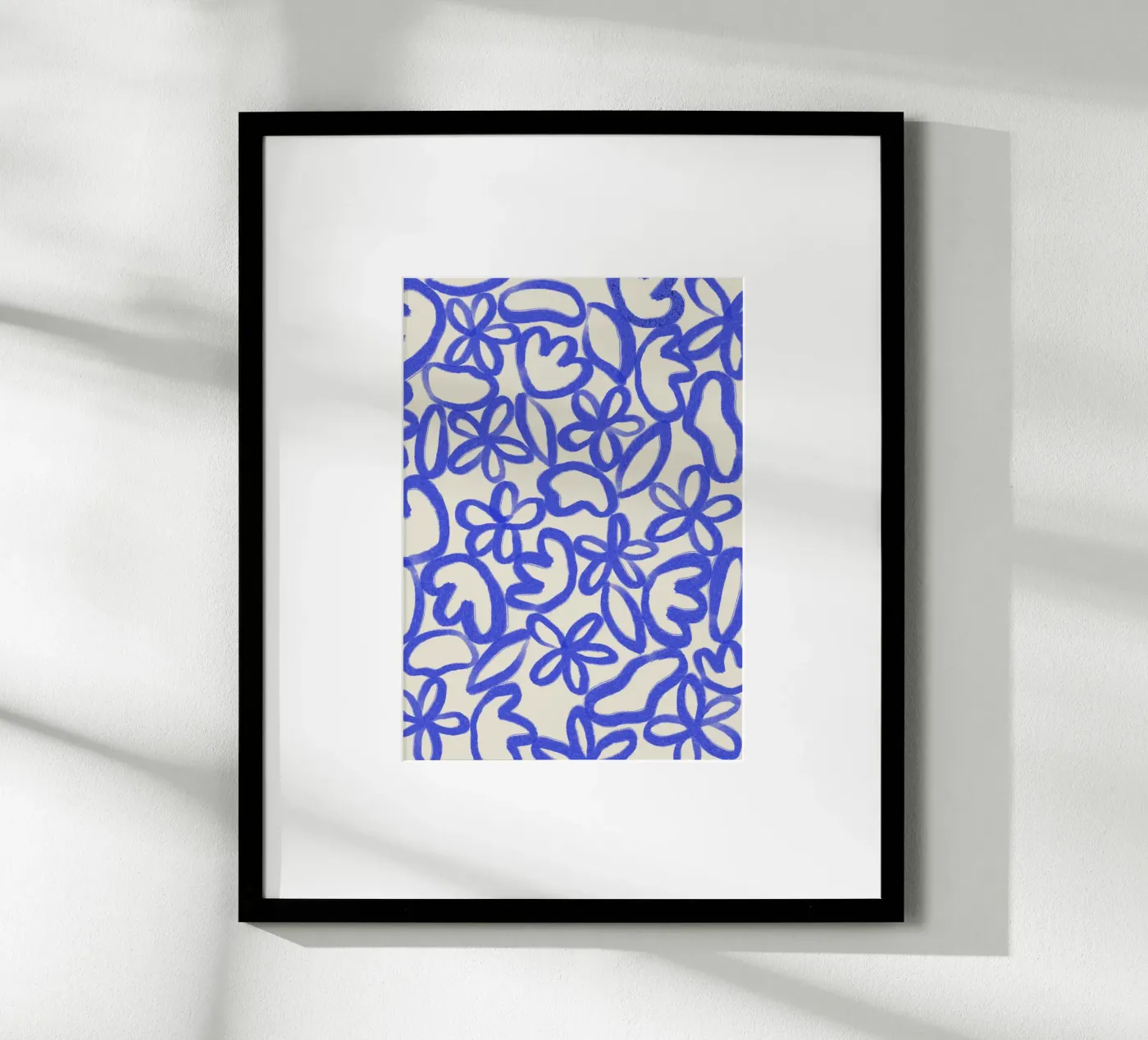fiori blu poster da bonbureau