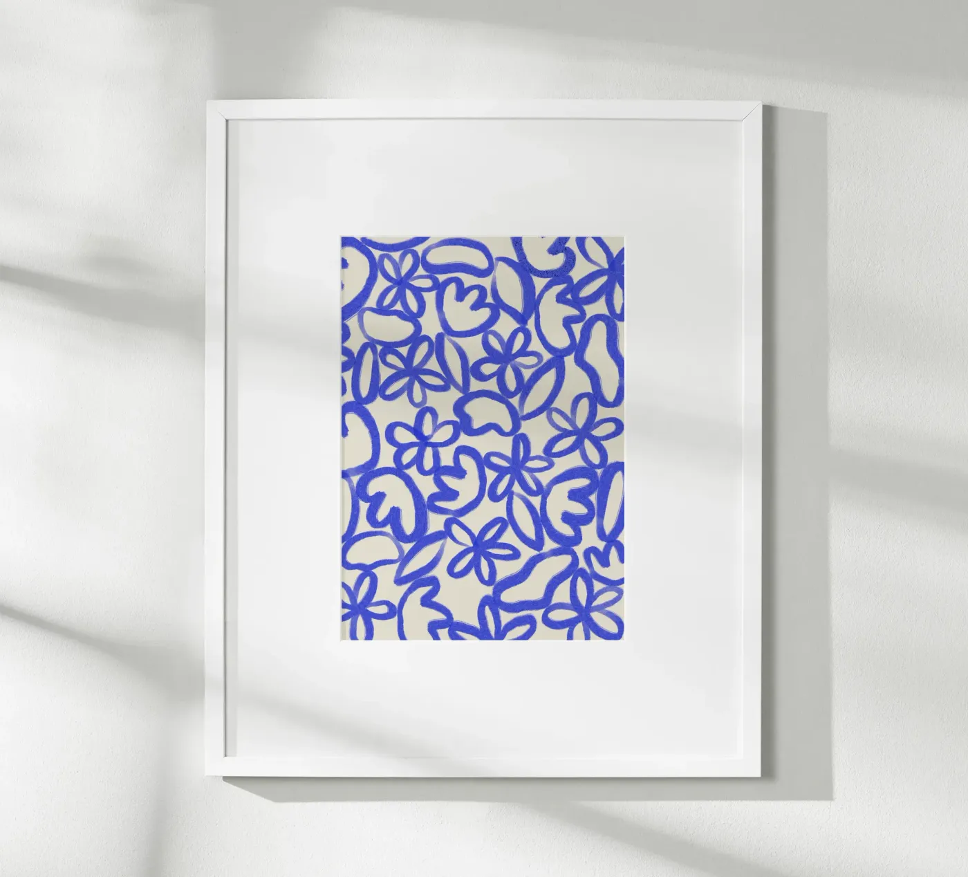 fiori blu poster da bonbureau