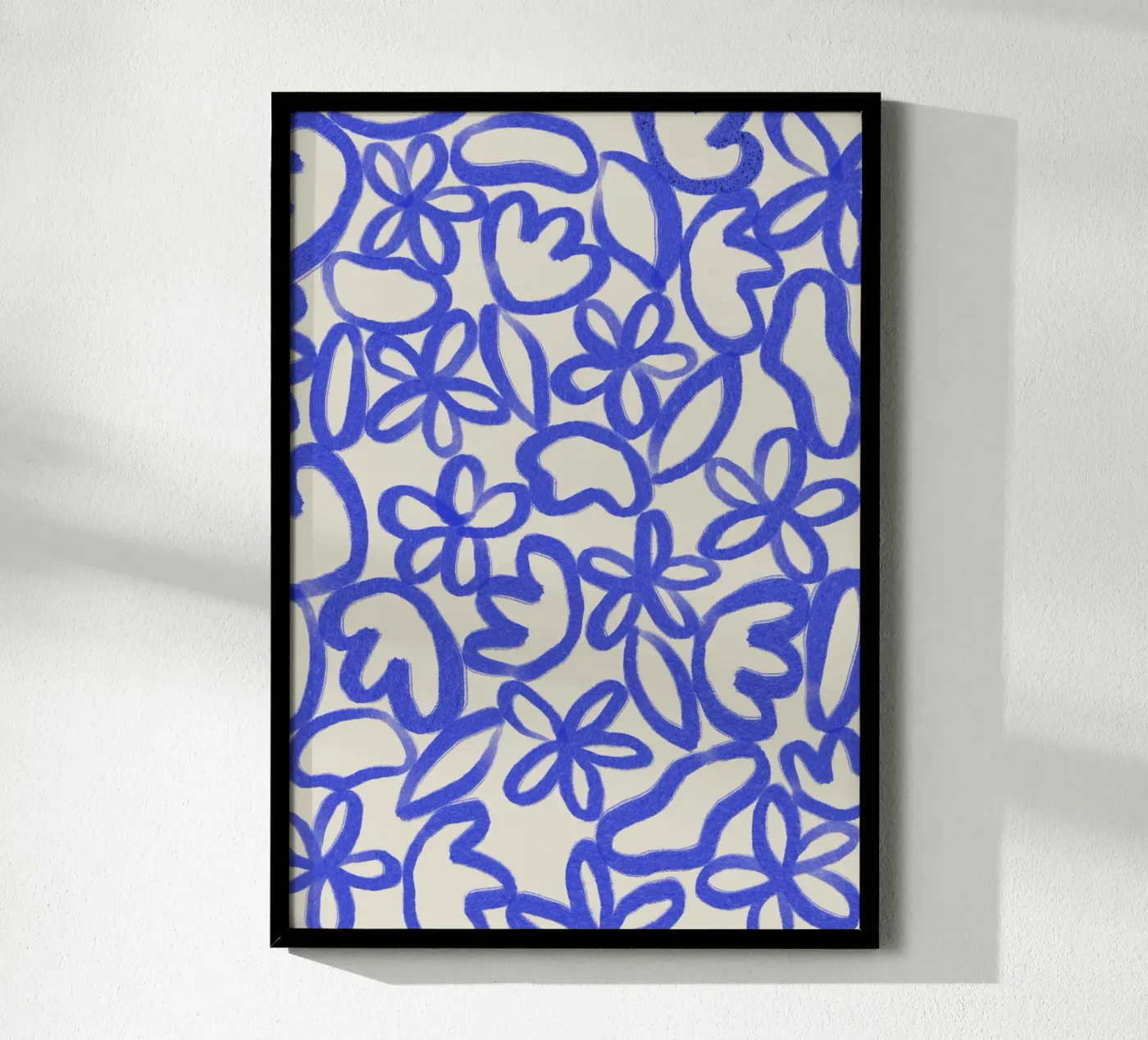 fiori blu poster da bonbureau