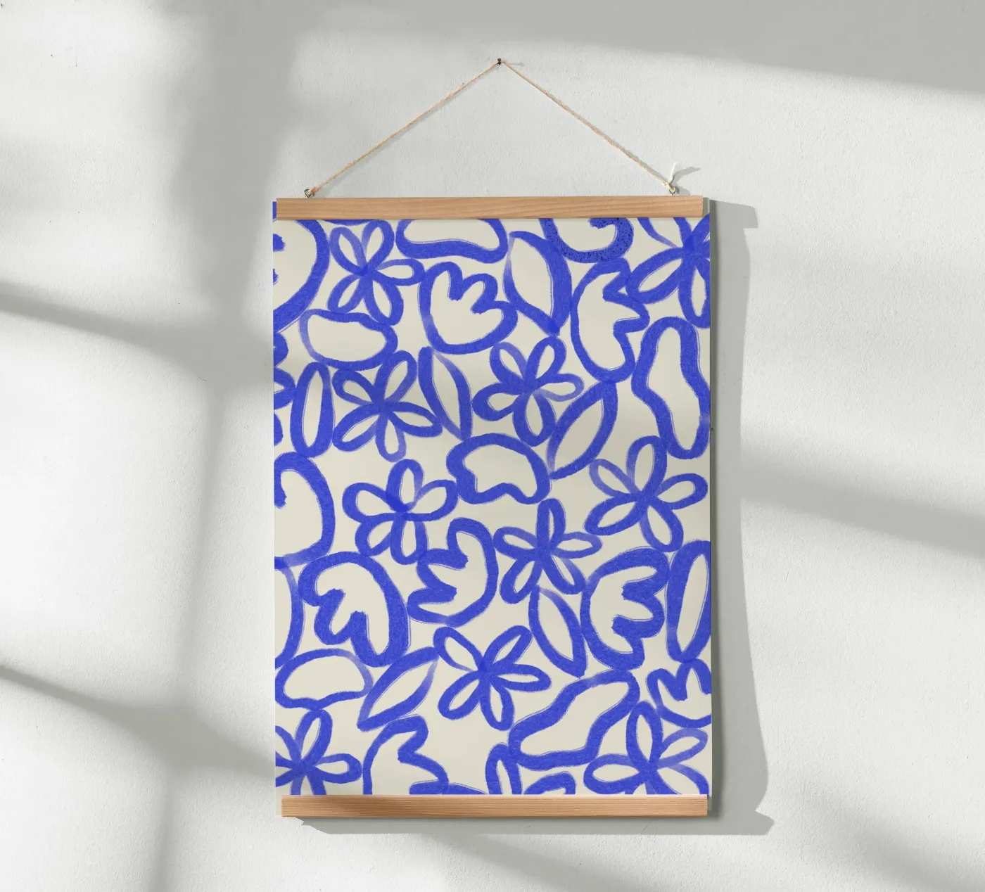 fiori blu poster da bonbureau