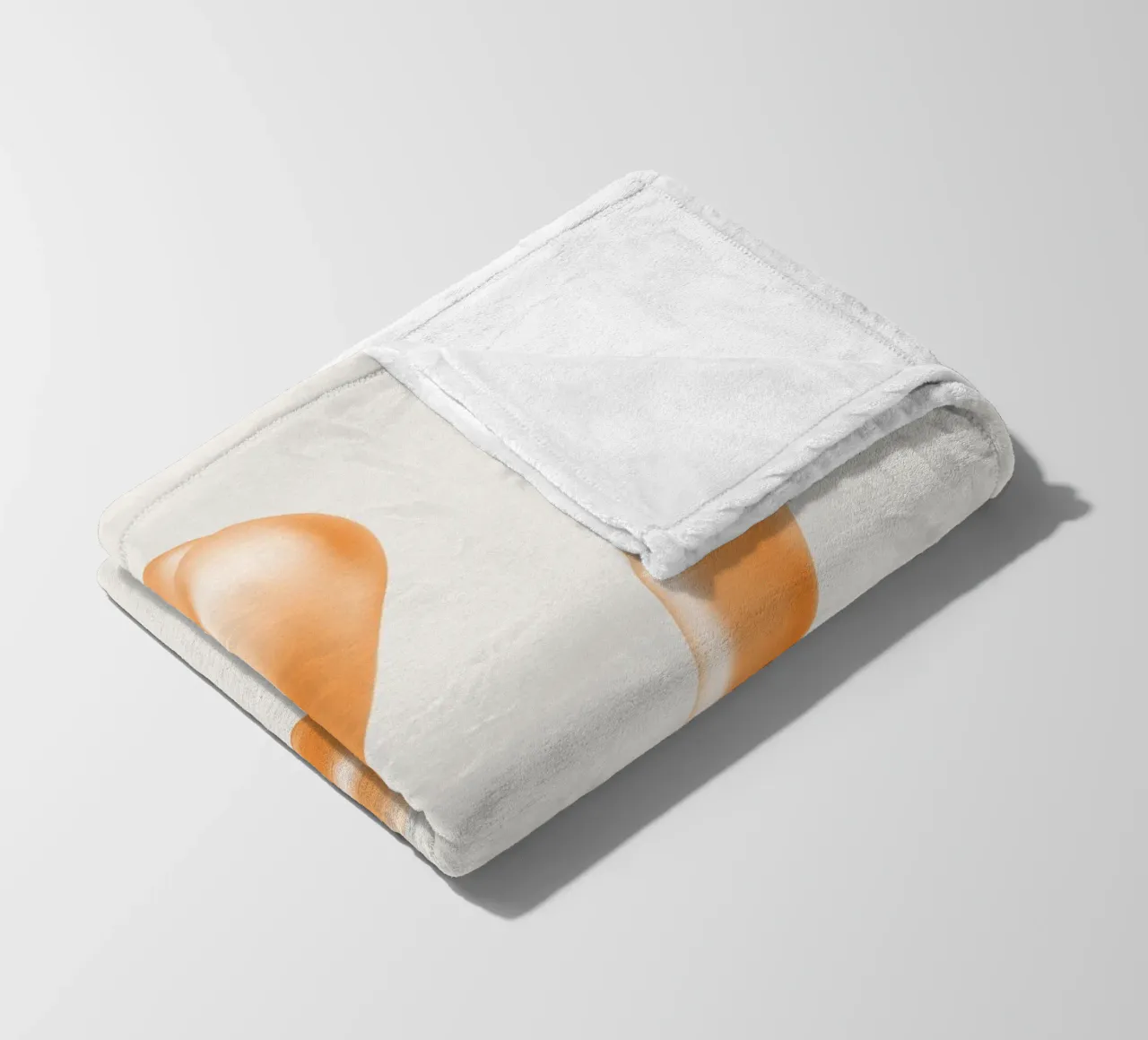 Cane palloncino arancione coperta in pile da Malou-Studio