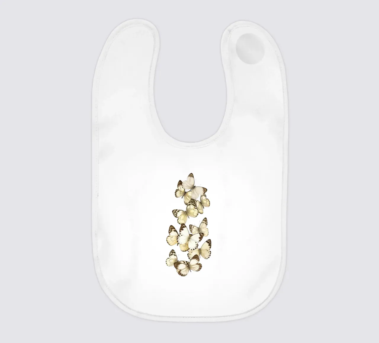 Ali sussurranti: Sciame di farfalle bianche bavaglino da Curious Collections by Marielle Leenders