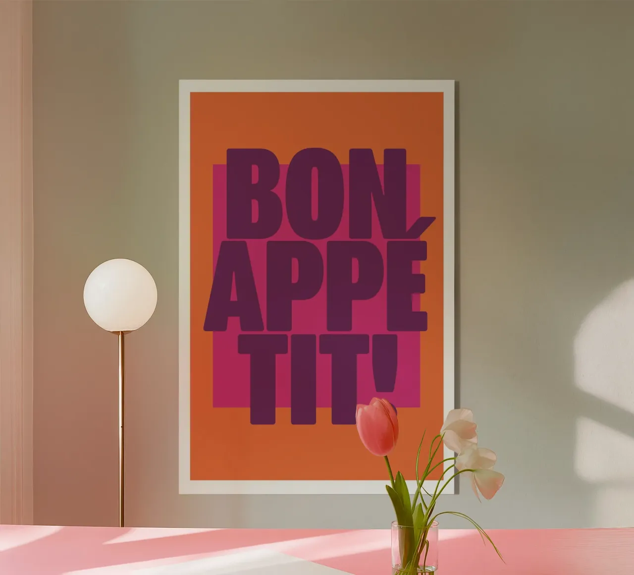 Bon Appétit Orange plexiglass da Malou-Studio