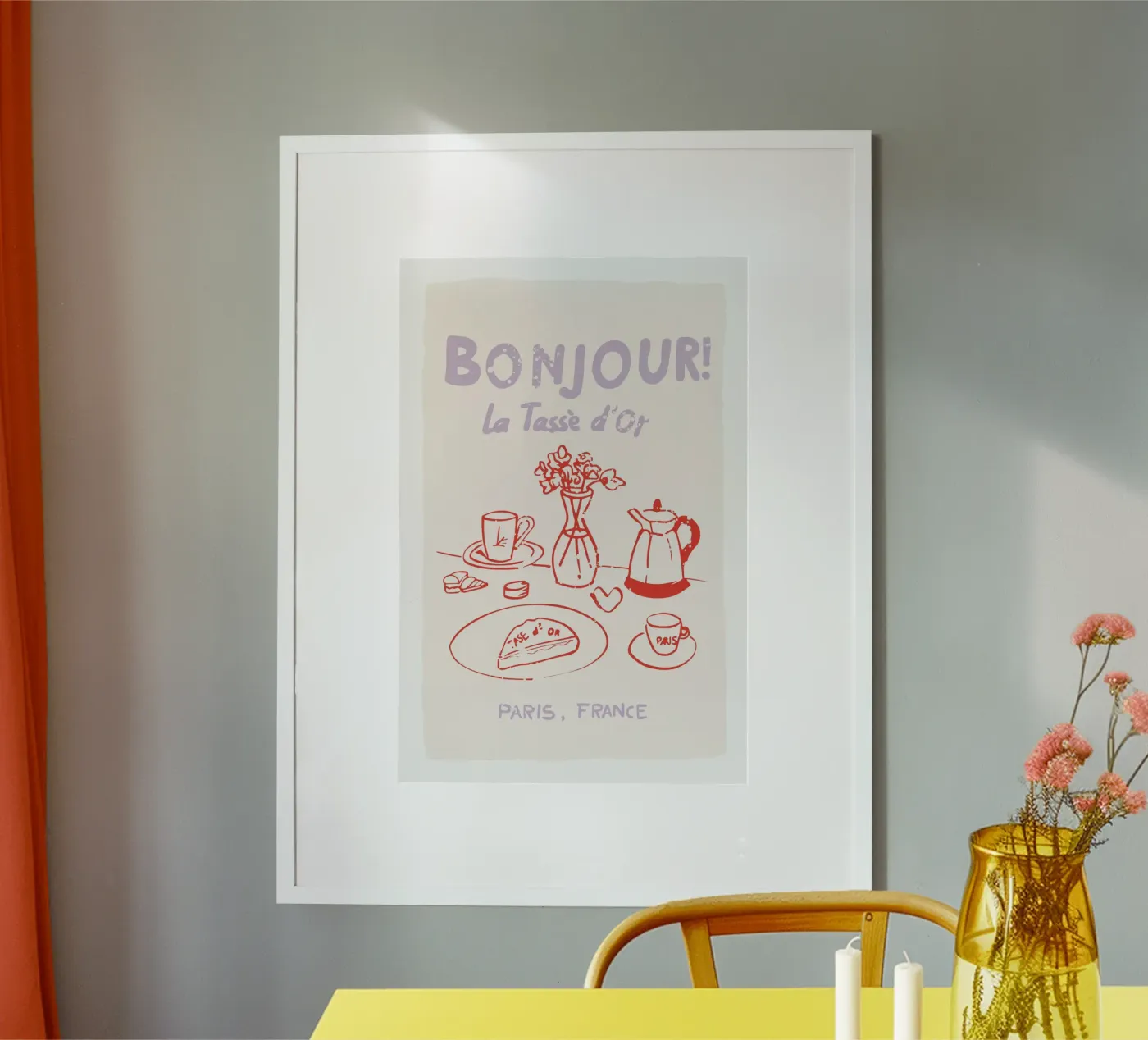 Ontbijt poster van Malou-Studio