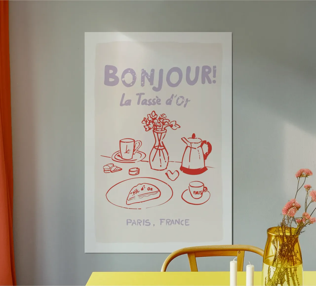 Ontbijt poster van Malou-Studio