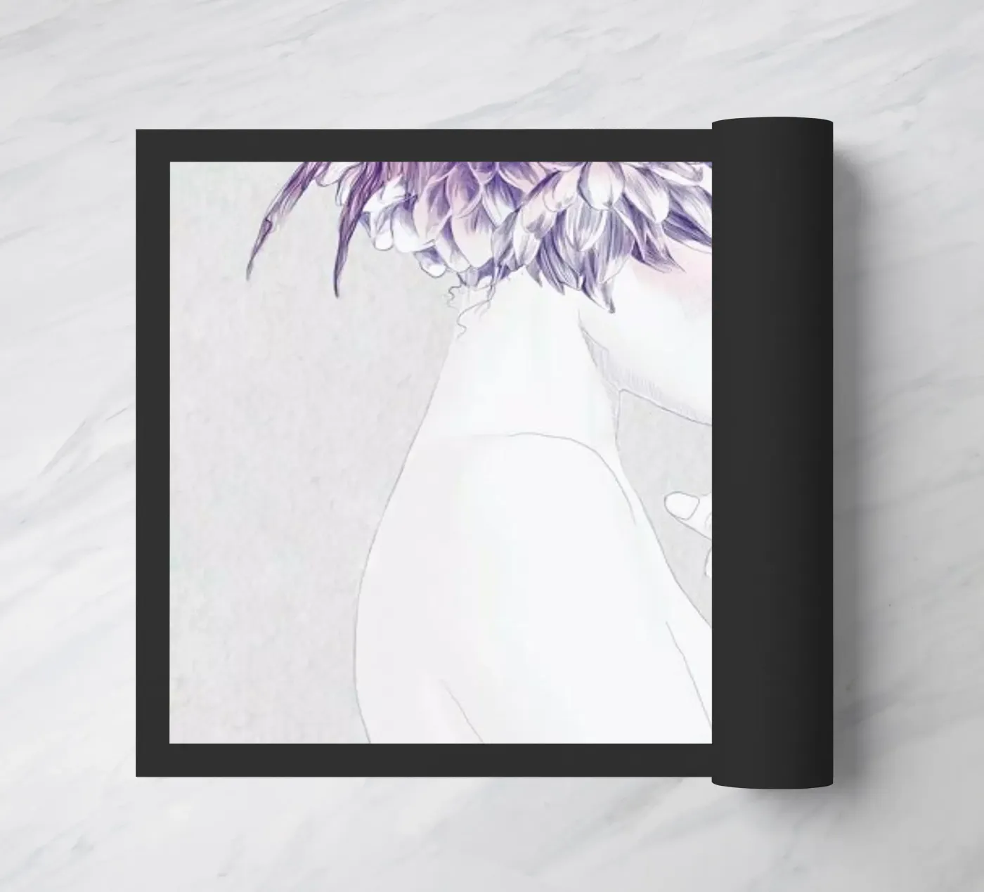 Dhalia 2 doormat by Jenny Liz Rome