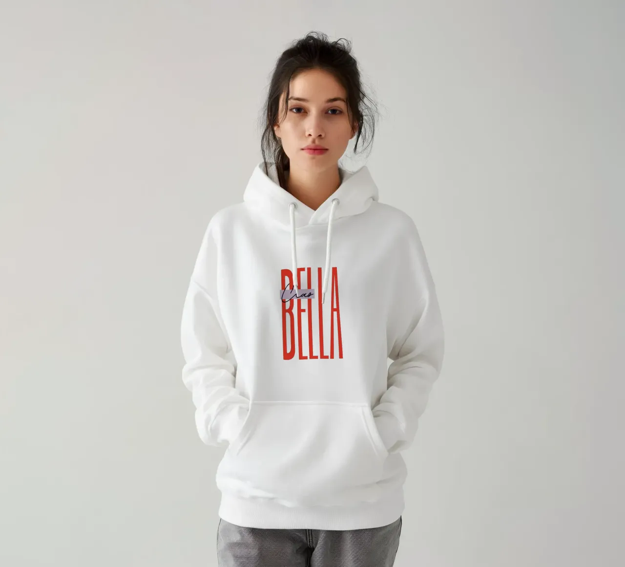 Ciao Bella Lilac felpa con cappuccio da Malou-Studio