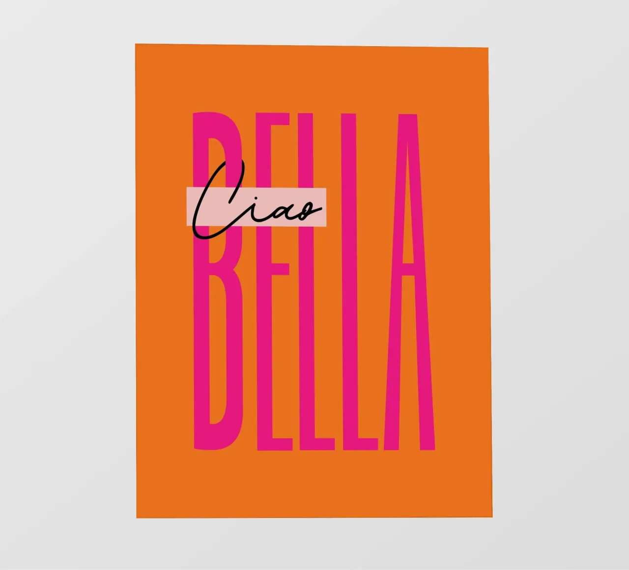 Ciao Bella Orange telo in pvc da Malou-Studio