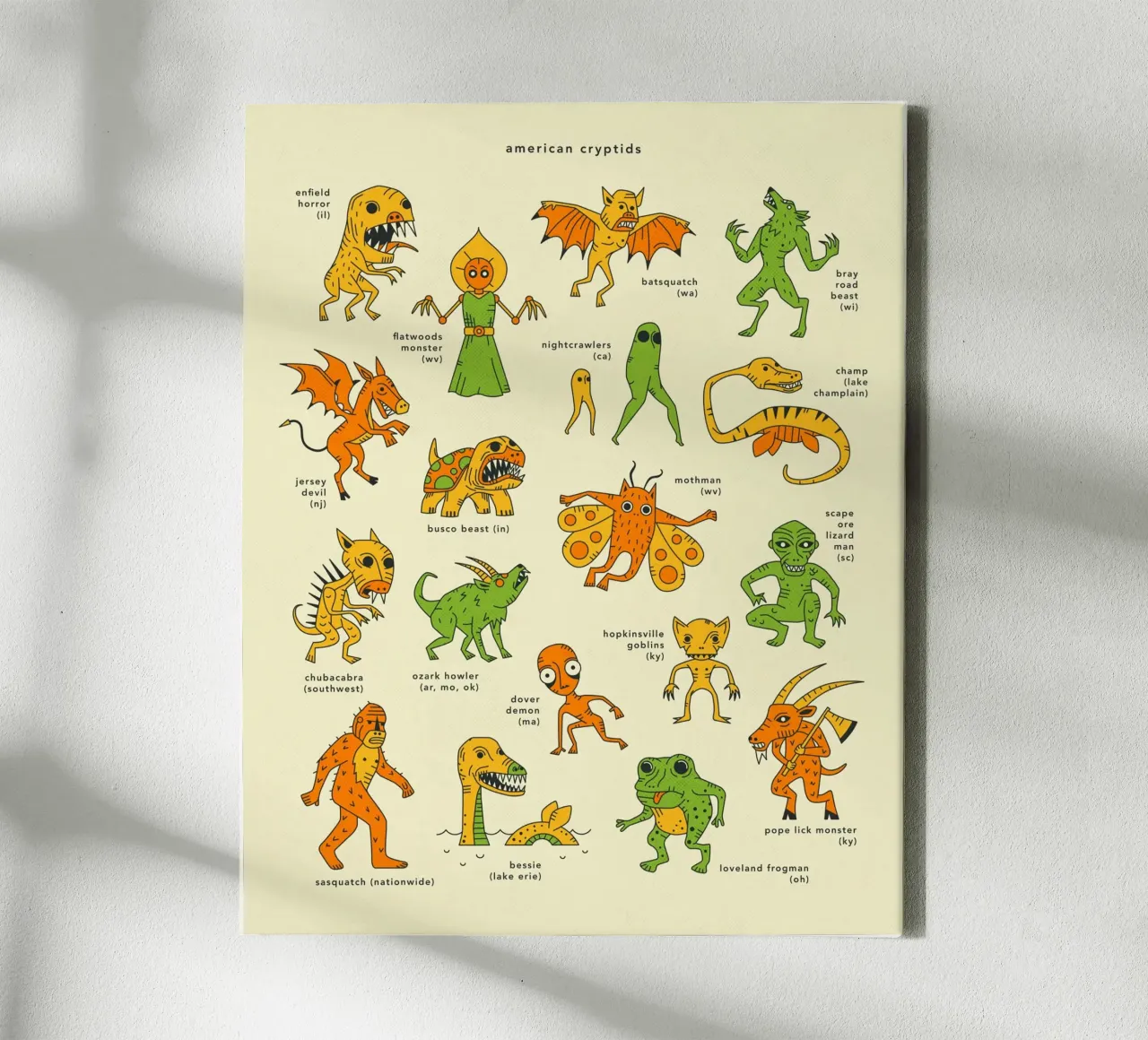 CRIPTIDI AMERICANI tela da Jazzberry Blue