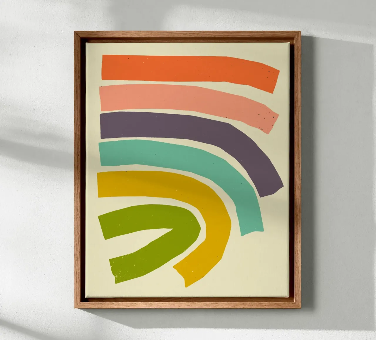 CURVA tela con Cornice a cassetta da Jazzberry Blue
