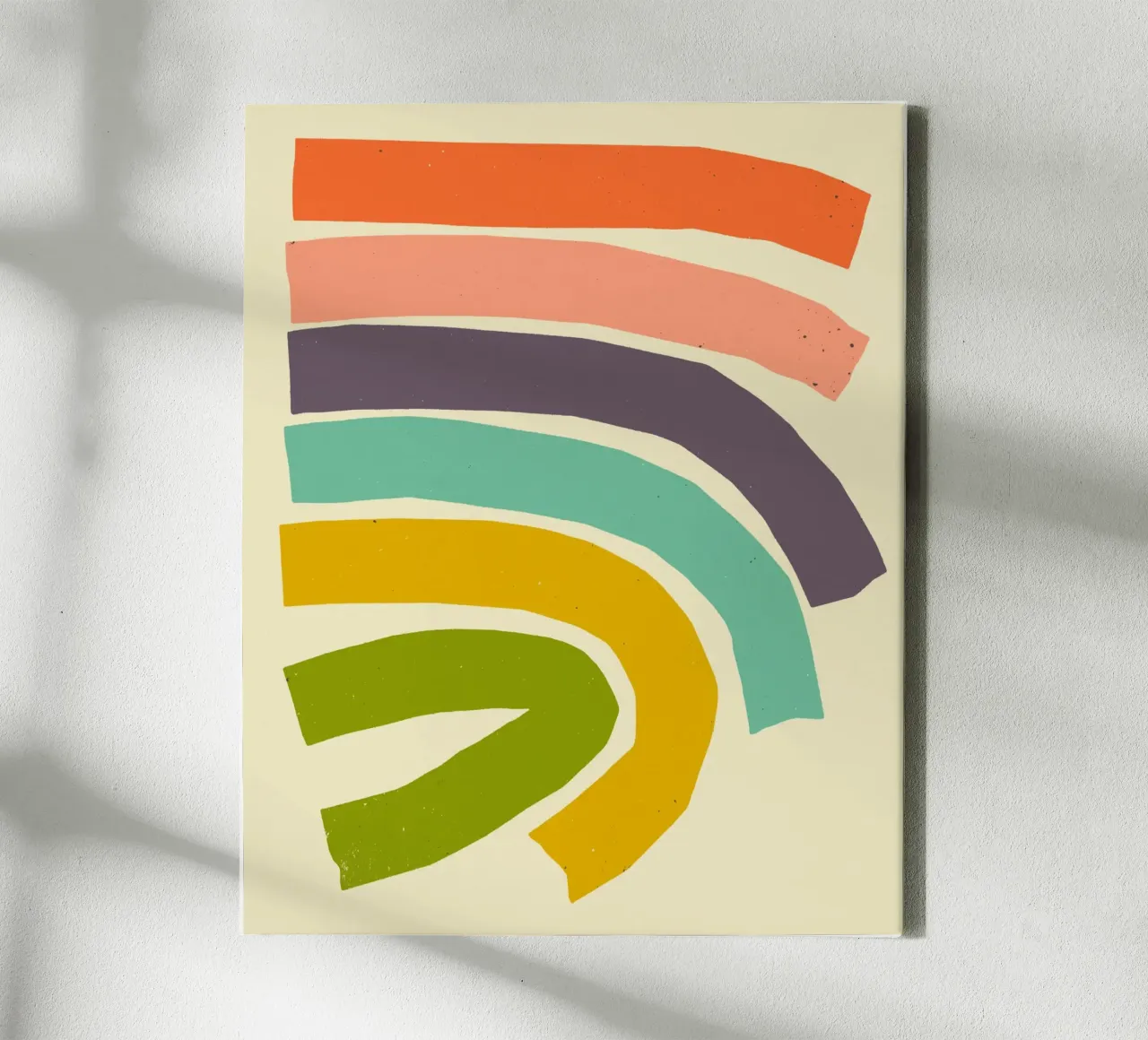 CURVA tela con Cornice a cassetta da Jazzberry Blue