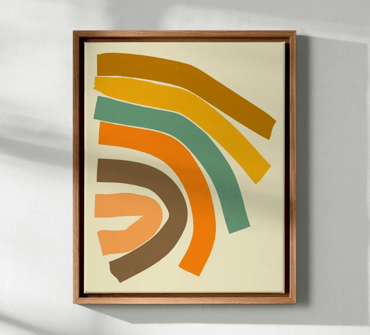 CURVA tela con Cornice a cassetta da Jazzberry Blue