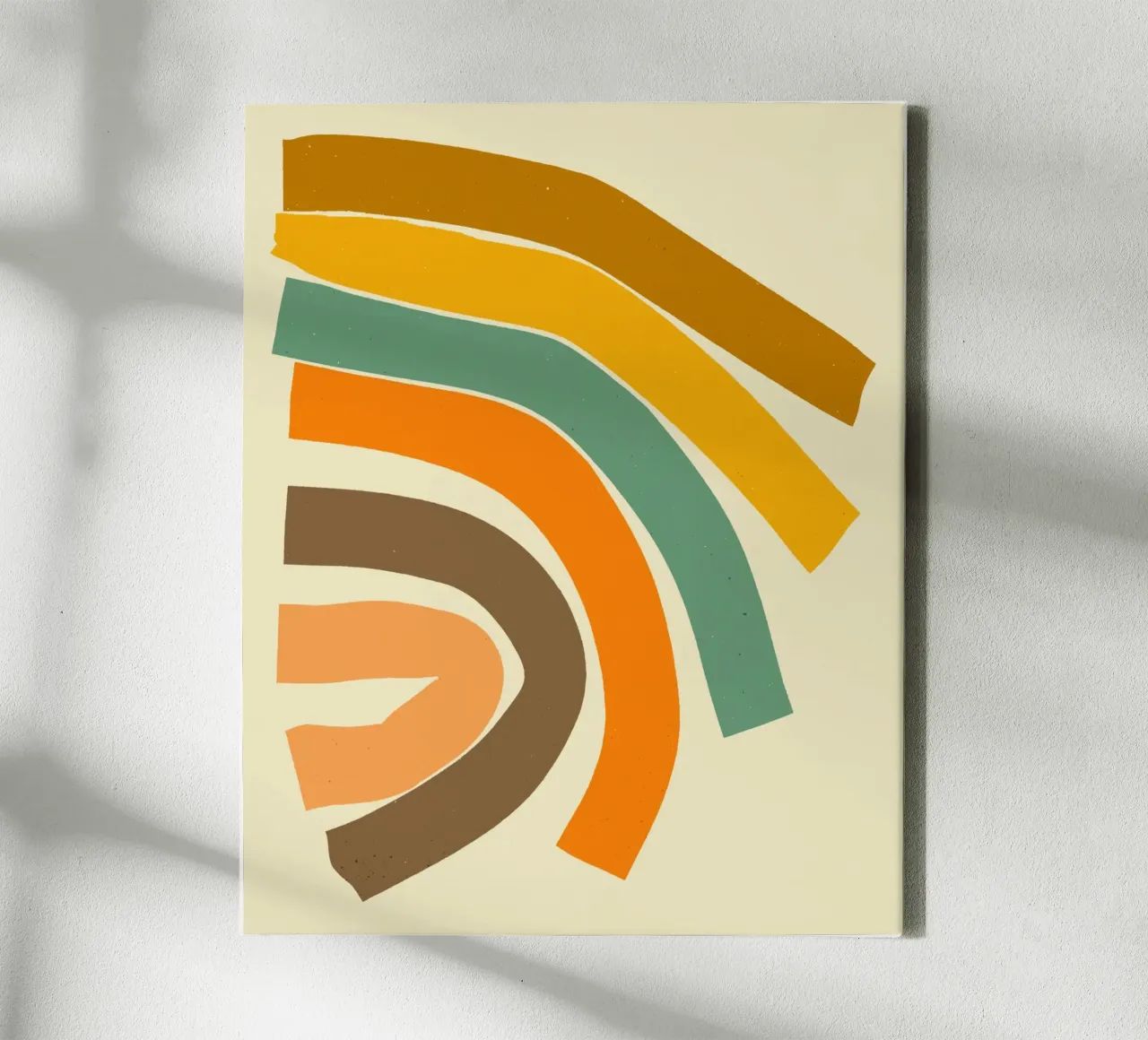 CURVA tela con Cornice a cassetta da Jazzberry Blue
