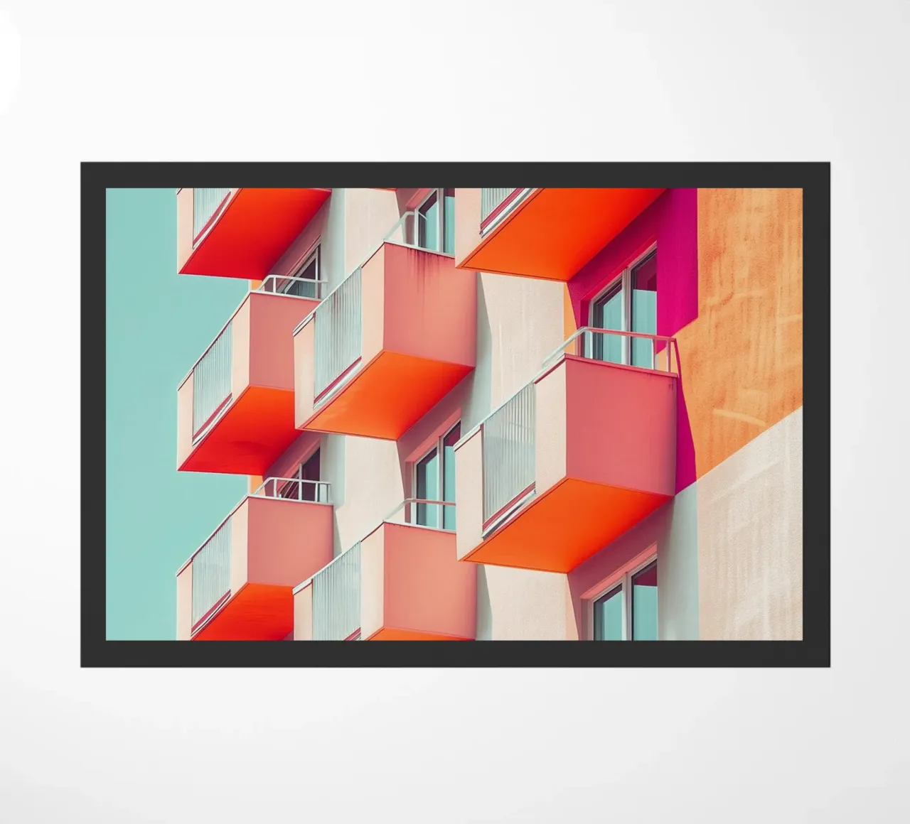 Architettura colorata 01 zerbino da Malou-Studio