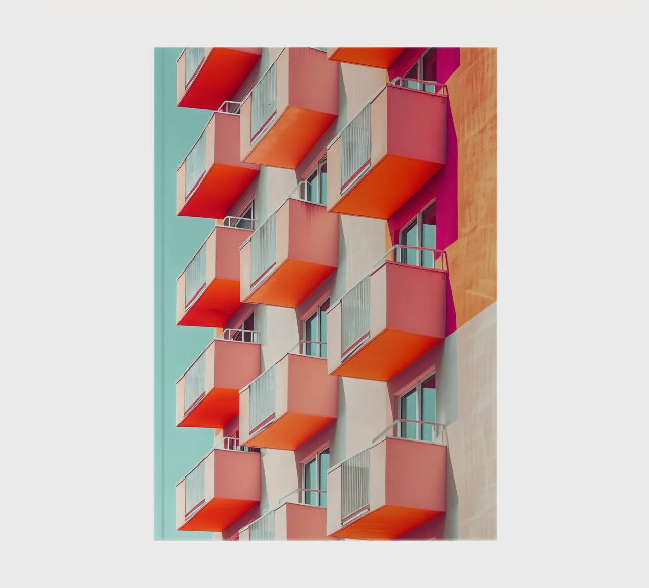 Colourful Architecture 01 notebook by Malou-Studio